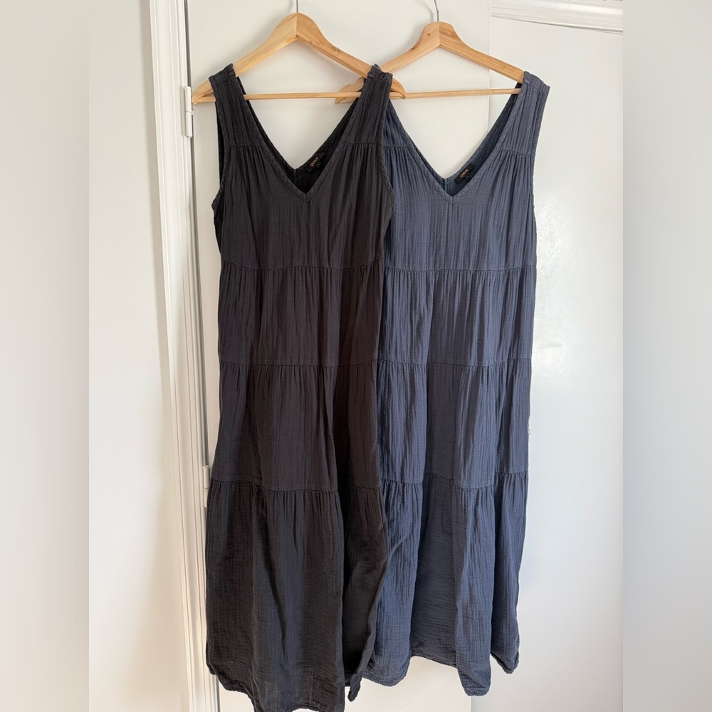 Quince 100% Organic Cotton Tiered Maxi Dress